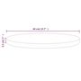 Voir la diapositive 6 : VIDAXL Dessus de table Blanc Ø40x2,5 cm Bois de pin massif