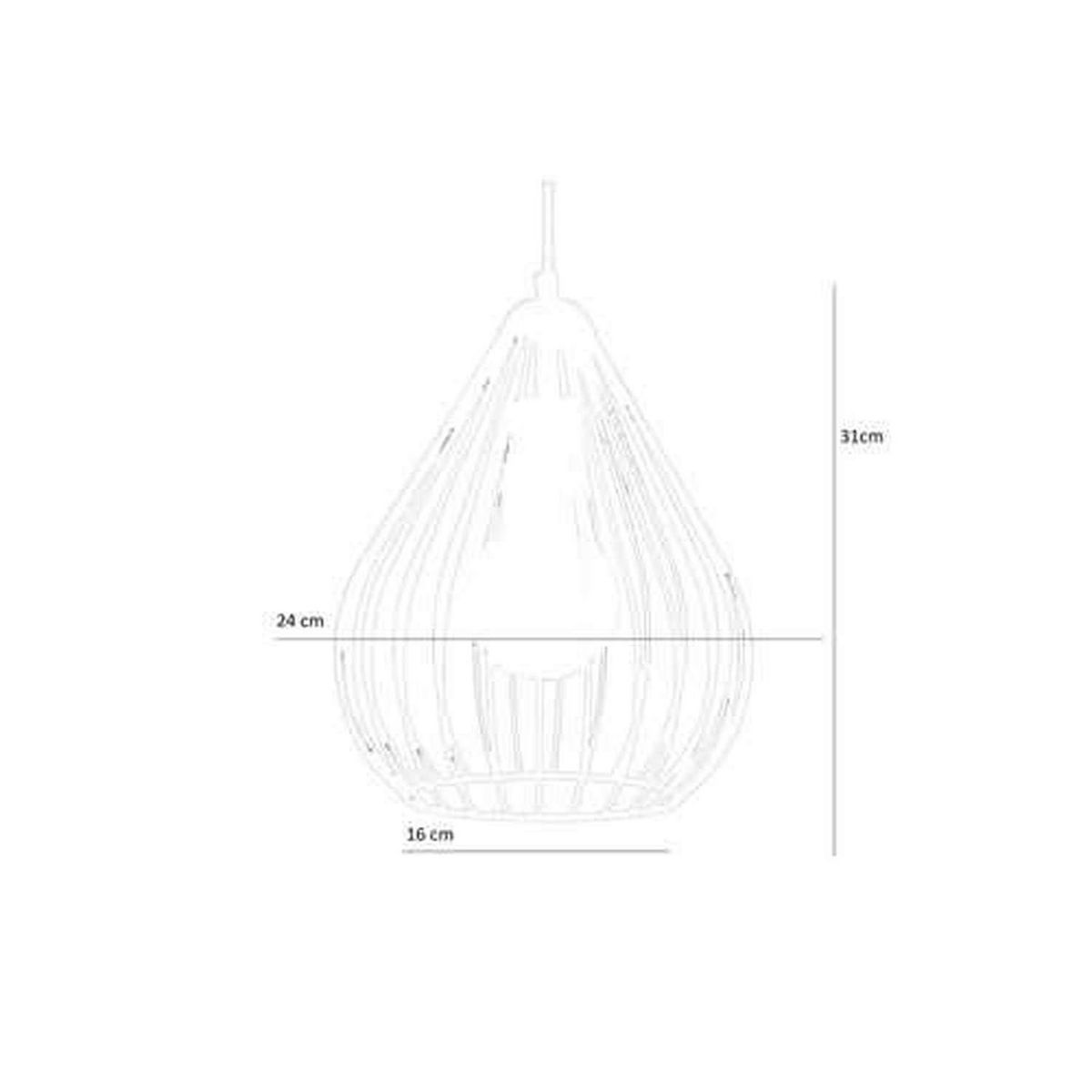 TOILINUX Suspension Antalya en métal - Noir