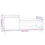 Voir la diapositive 6 : VIDAXL Table basse Blanc brillant 100x50x45 cm Bois d'ingenierie