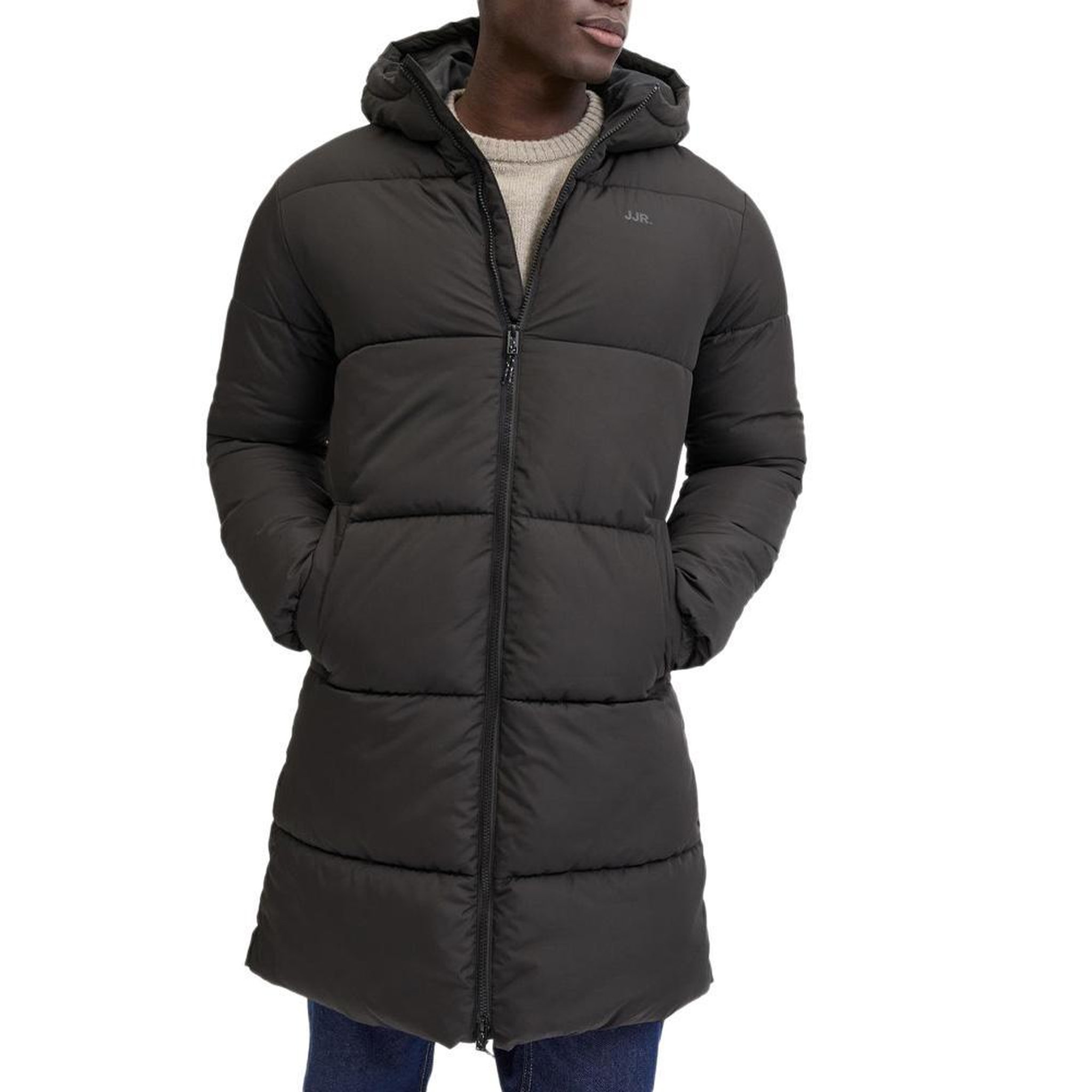 Voir la diapositive 1 : Jack & Jones Doudoune Noire Homme JJ Rebel ASP