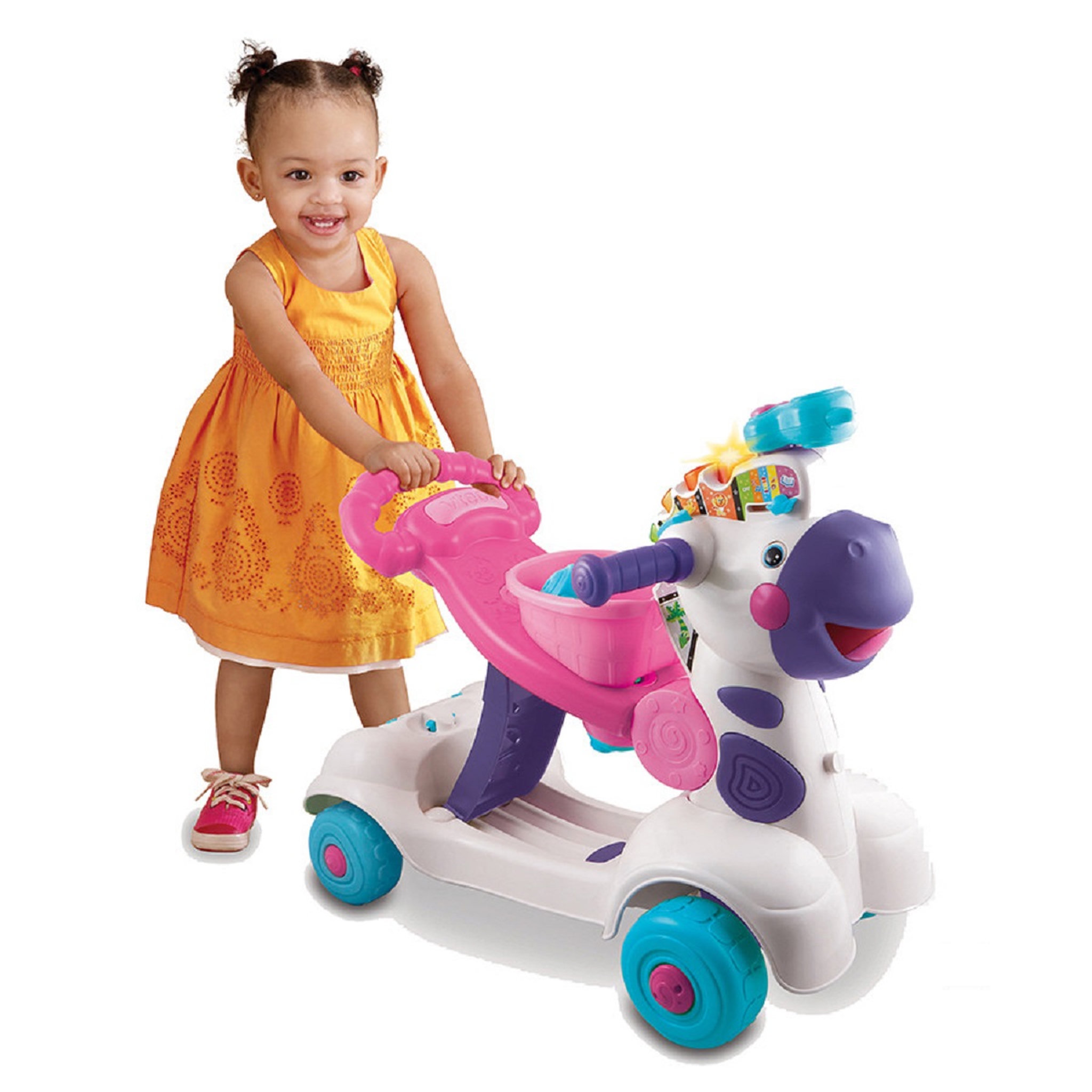 Voir la diapositive 3 : VTECH Trottino Mon zèbre rigolo rose