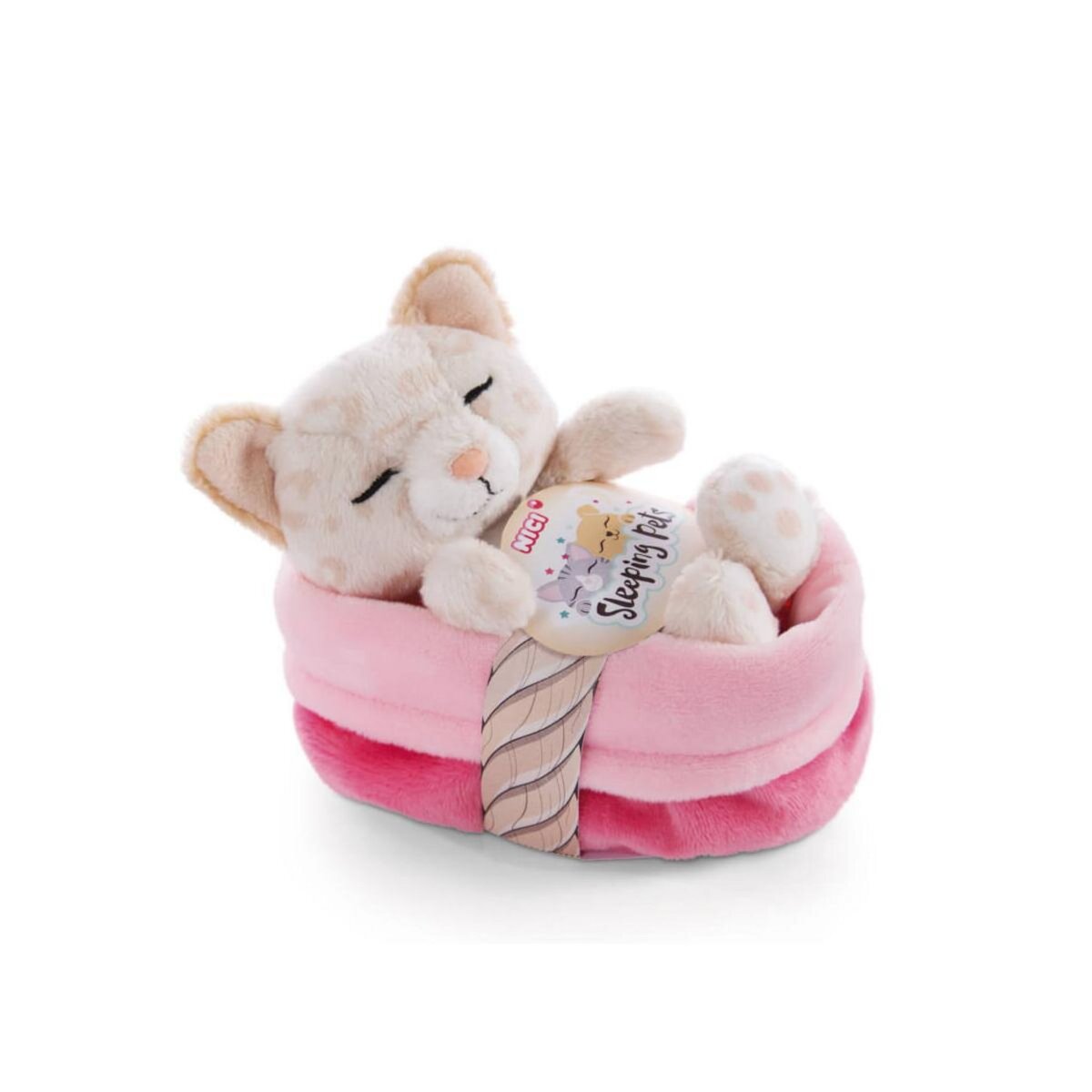 NICI Peluche animal endormi - Leopard Rose