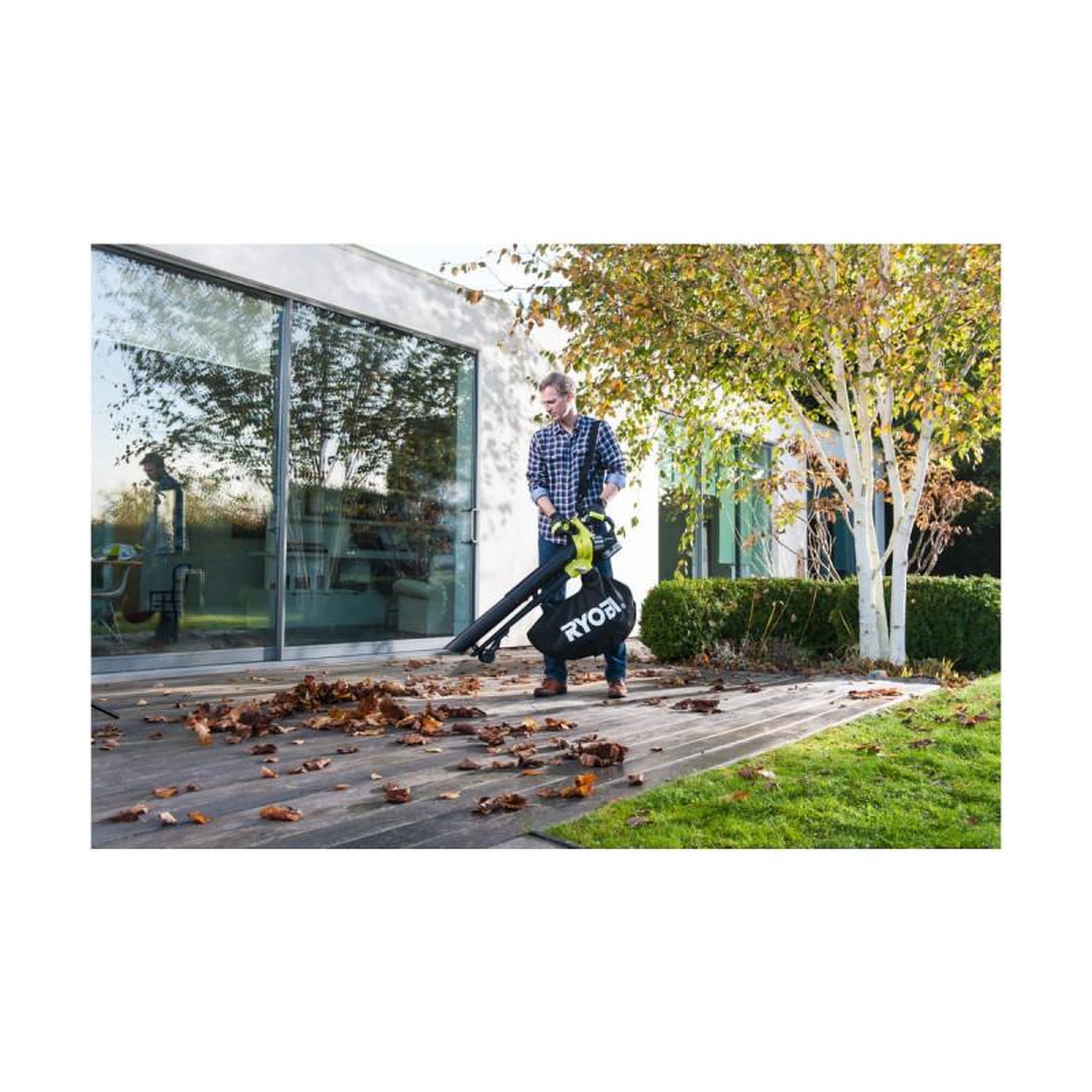 Voir la diapositive 4 : Ryobi Souffleur aspiro-broyeur RYOBI - OBV18 - 18V One+ Brushless - Sans batterie ni chargeur