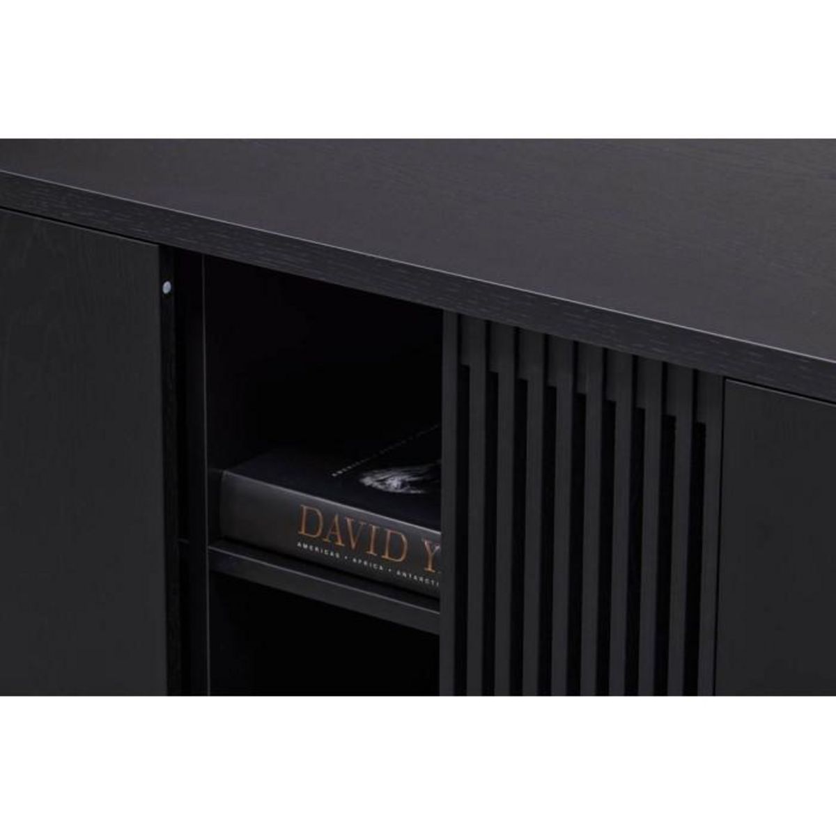 Paris Prix Buffet 4 Portes Coulissantes  Ende  188cm Noir