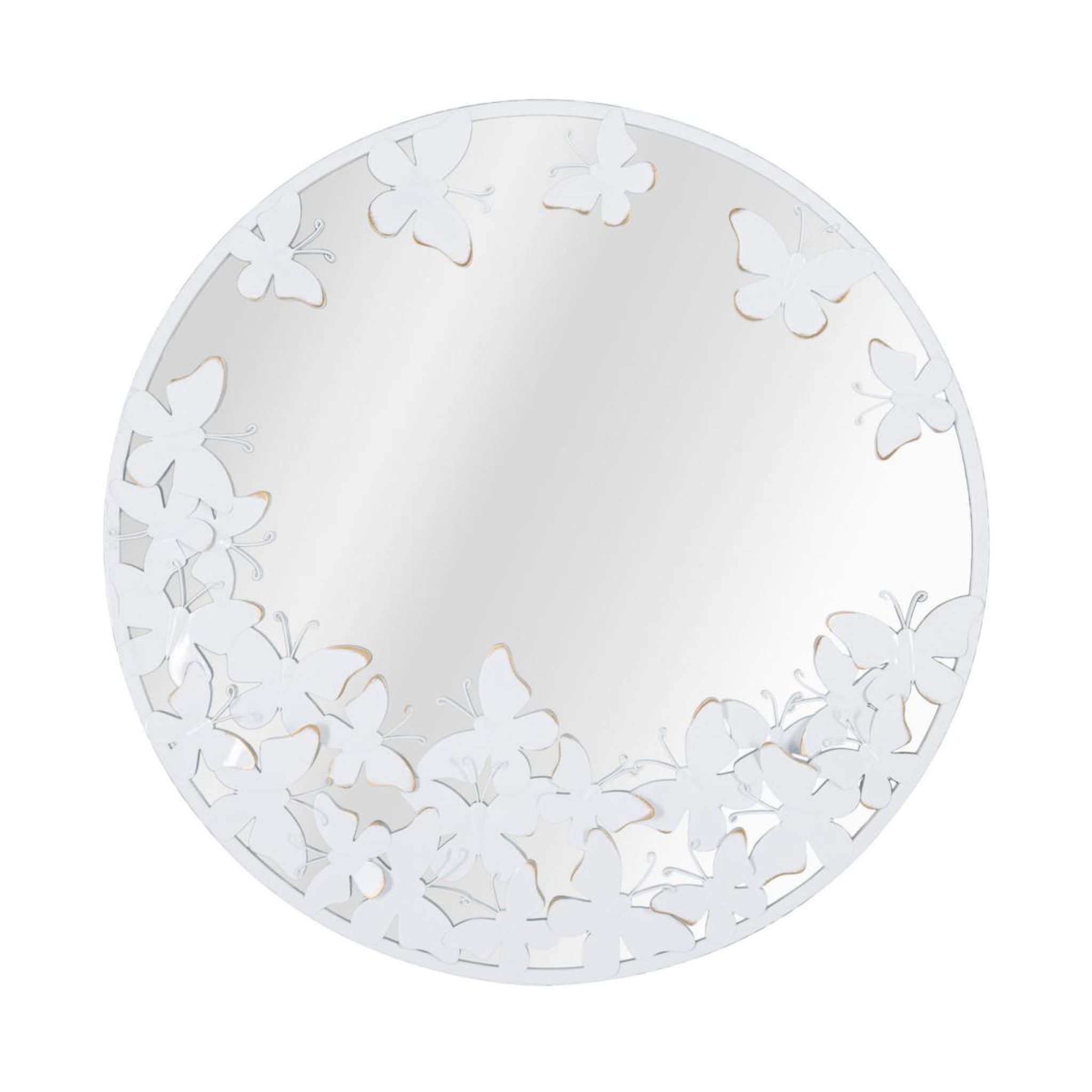 Paris Prix Miroir mural design  butterfly  62cm blanc