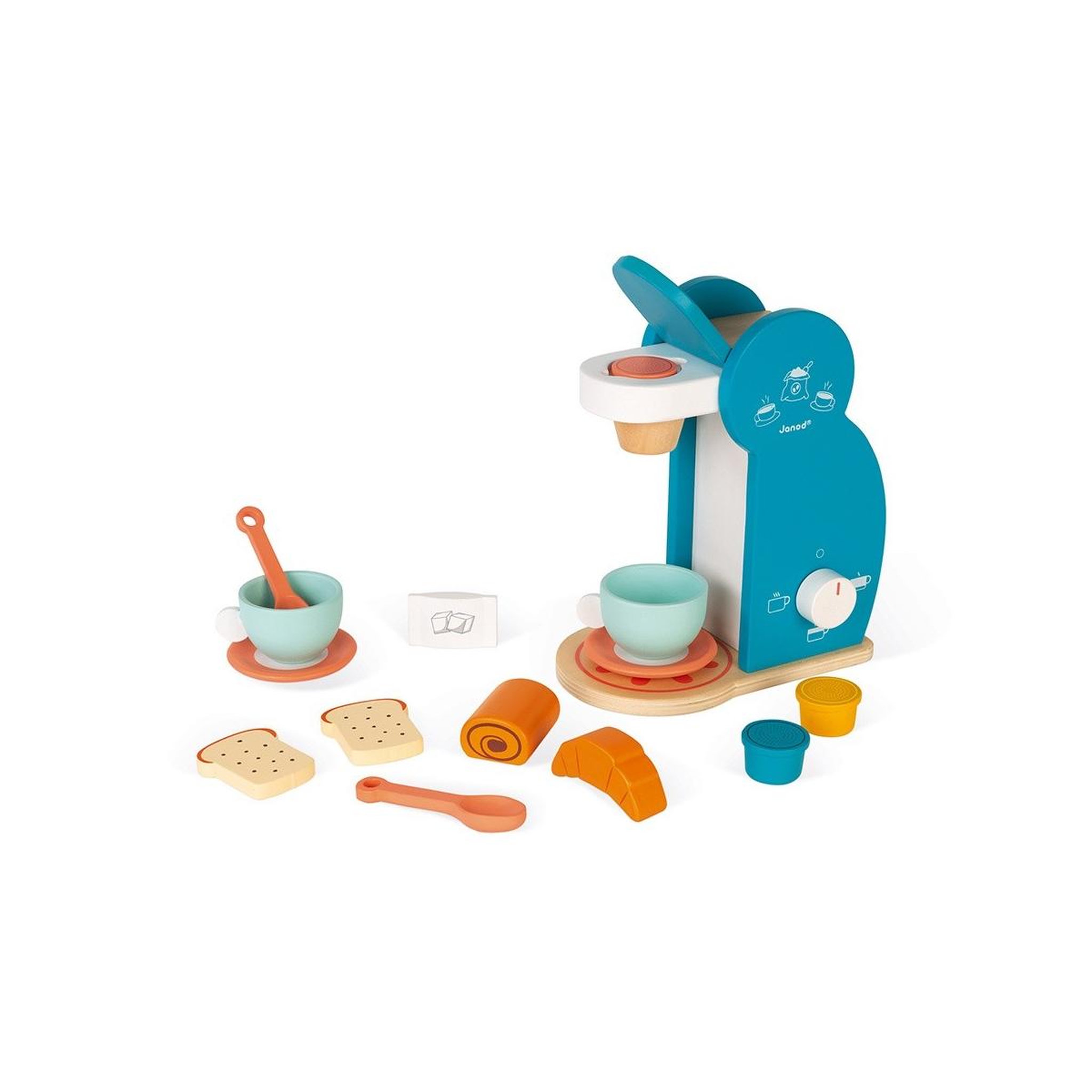 Juratoys-Janod Set du petit dej machine a cafe