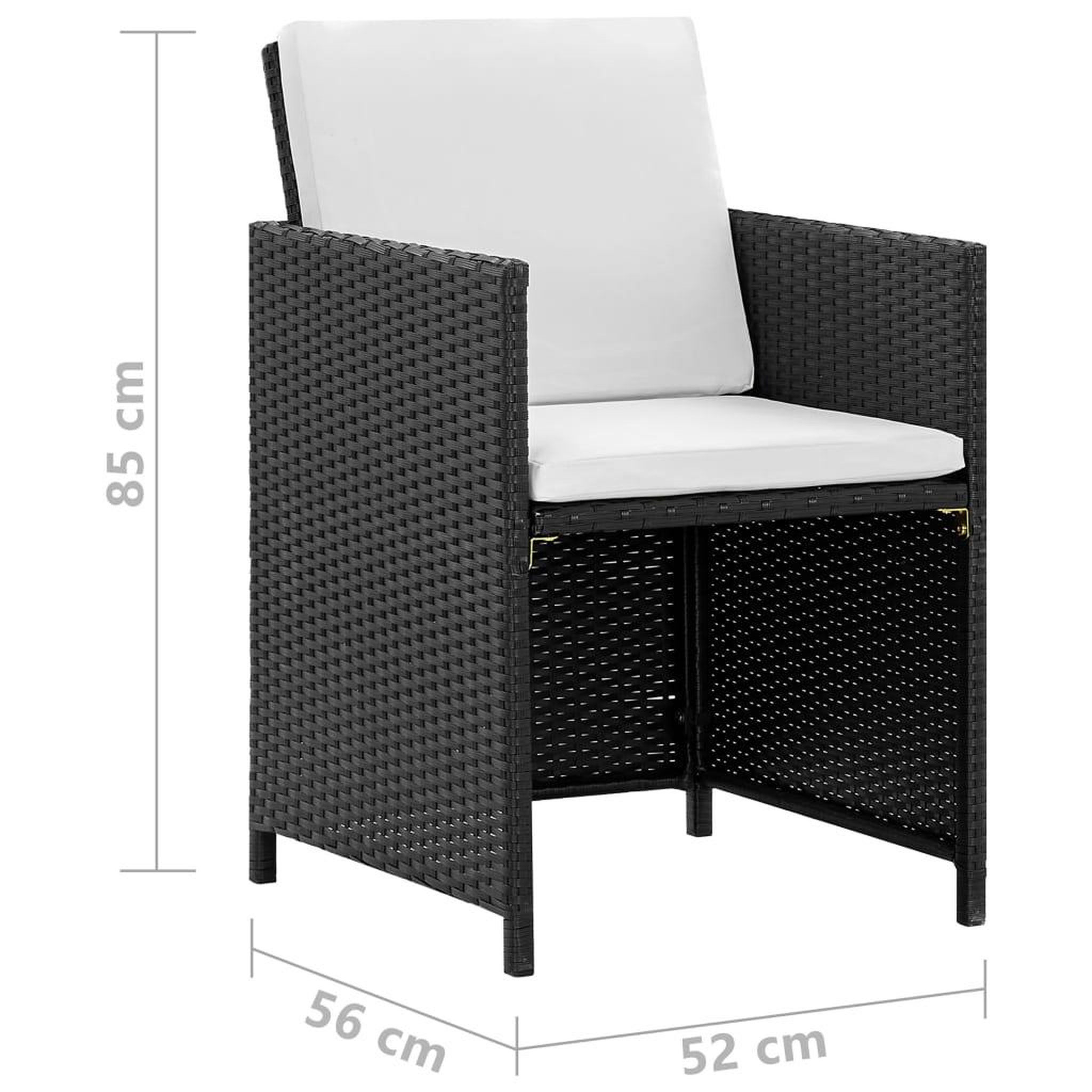 Voir la diapositive 6 : VIDAXL Ensemble a manger d'exterieur 11 pcs coussins resine tressee