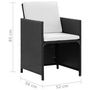 Voir la diapositive 6 : VIDAXL Ensemble a manger d'exterieur 11 pcs coussins resine tressee