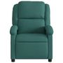 Voir la diapositive 3 : VIDAXL Fauteuil inclinable Vert fonce Tissu