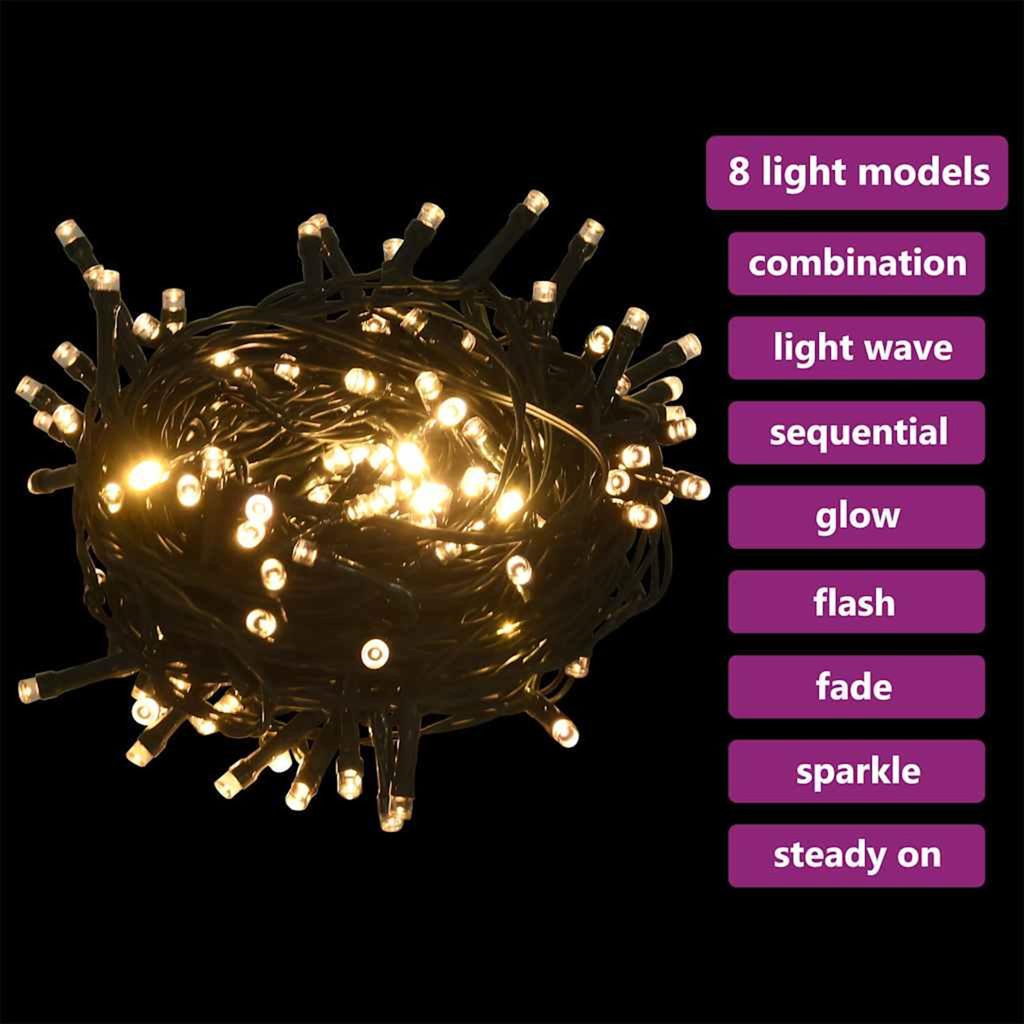 Voir la diapositive 4 : VIDAXL Set de boules de noël avec pic et 300 led 120pcs dore et bronze