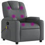 Voir la diapositive 2 : VIDAXL Fauteuil de massage inclinable Gris Similicuir