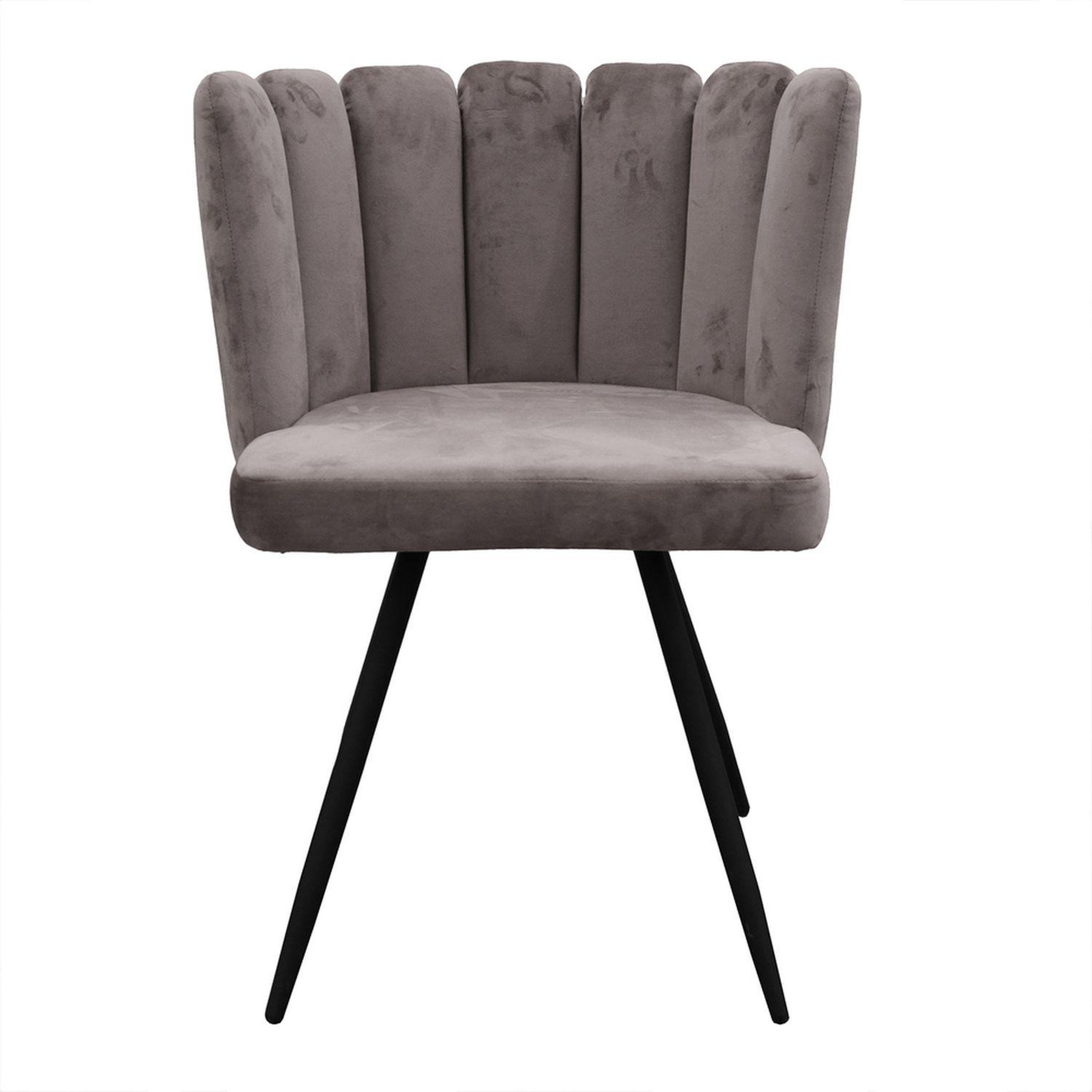 Voir la diapositive 5 : The Home Deco Factory Chaise design effet velours ariel