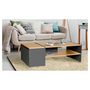 Voir la diapositive 2 : Table basse avec coffre de rangement L110 cm ELO