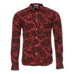  Chemise à motifs Rouge Homme Scotch & Soda Oxford. Coloris disponibles : Rouge