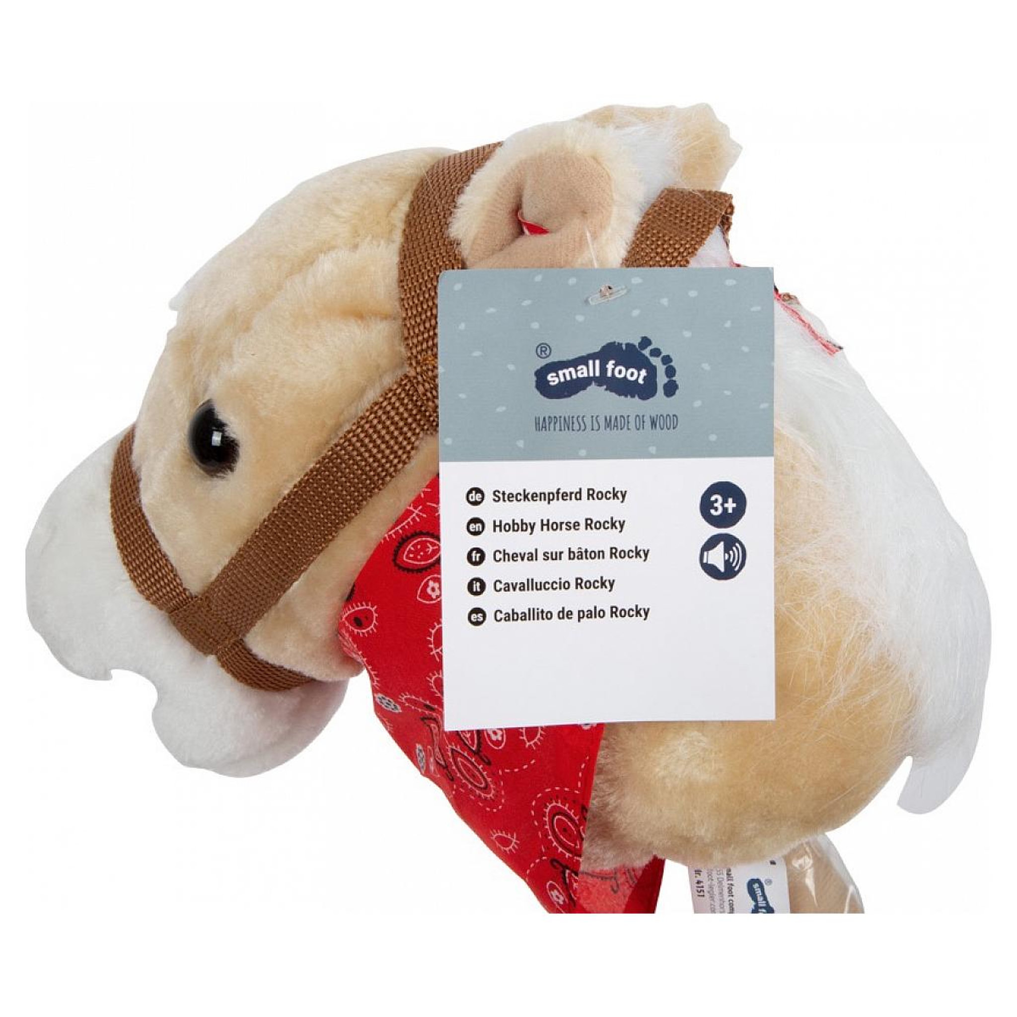 Voir la diapositive 3 : SMALLFOOT Cheval sur baton simple - Rocky