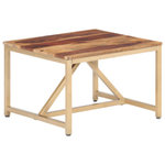 VIDAXL Table d'appoint 60x60x40 cm Bois massif