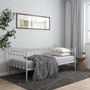 Voir la diapositive 3 : VIDAXL Cadre de canapé lit sans matelas blanc métal 90x200 cm