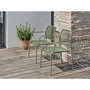 Voir la diapositive 5 : Paris Prix Ensemble Table de jardin & 2 Fauteuils  Louise & Marceau  74cm Anthracite & Vert Olive