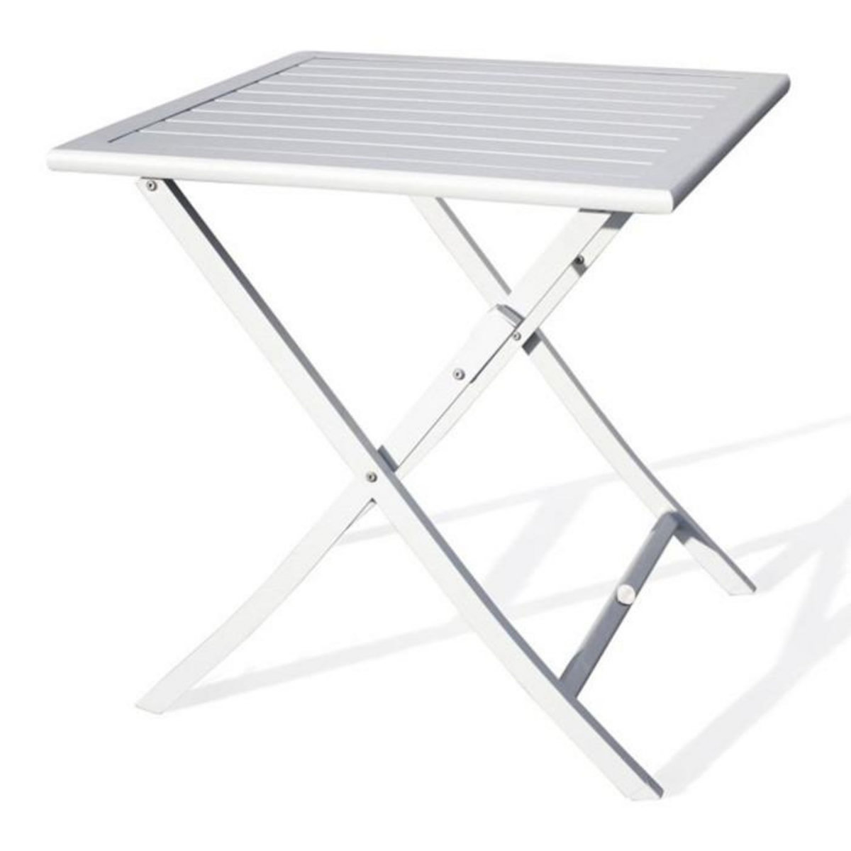 Paris Prix Table de Jardin Pliante  Marius  70cm Gris