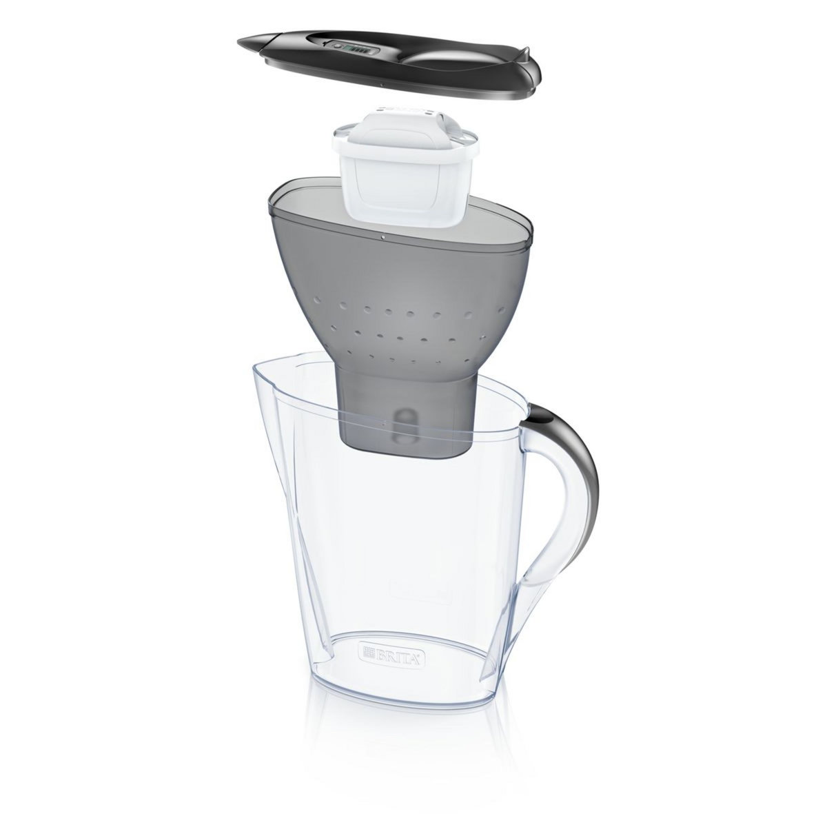 BRITA Carafe filtrante Marella graphite 1 filtre MAXTRA+ inclus              