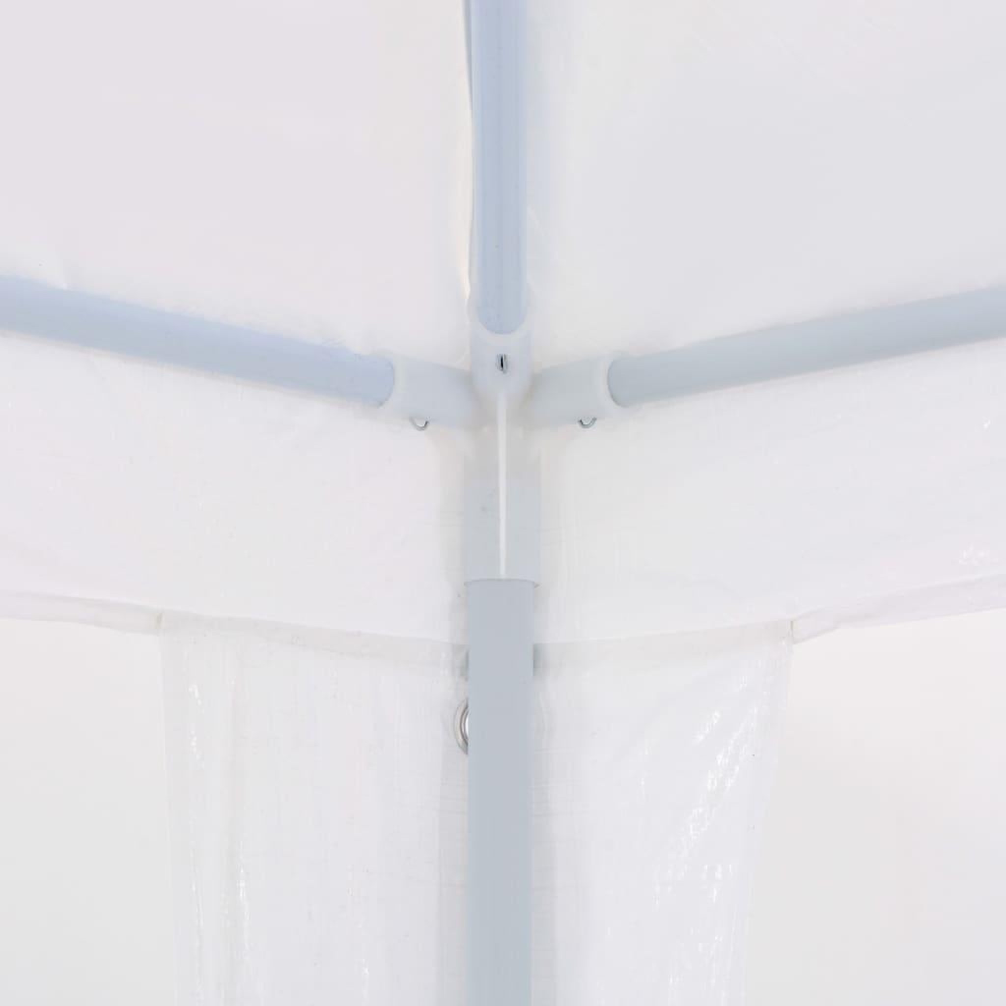 Voir la diapositive 5 : VIDAXL Tente de reception 3x12 m PE Blanc