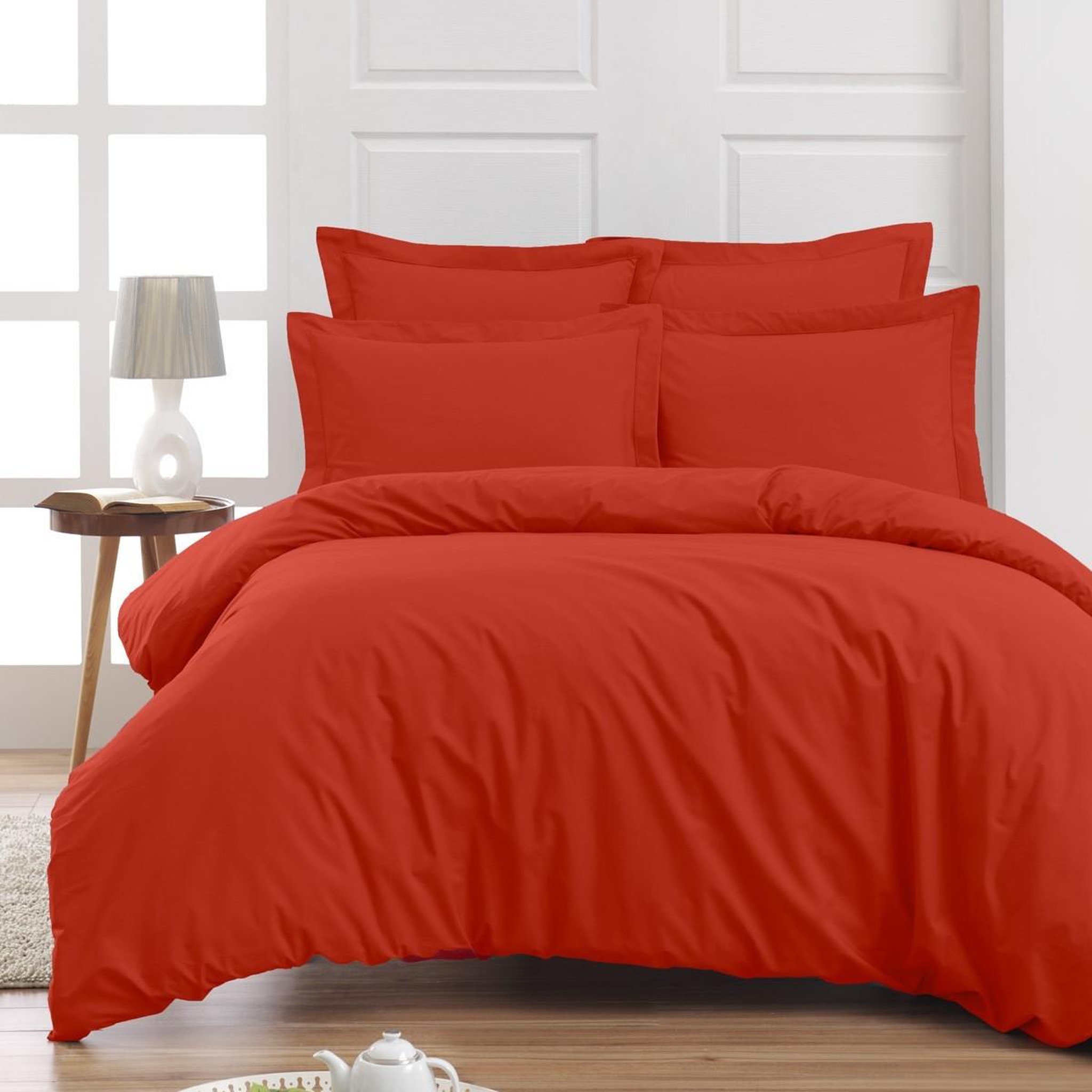 Voir la diapositive 2 : Sensei Maison Taie de traversin en percale de coton SOFT PERCALE - 45x185 cm
