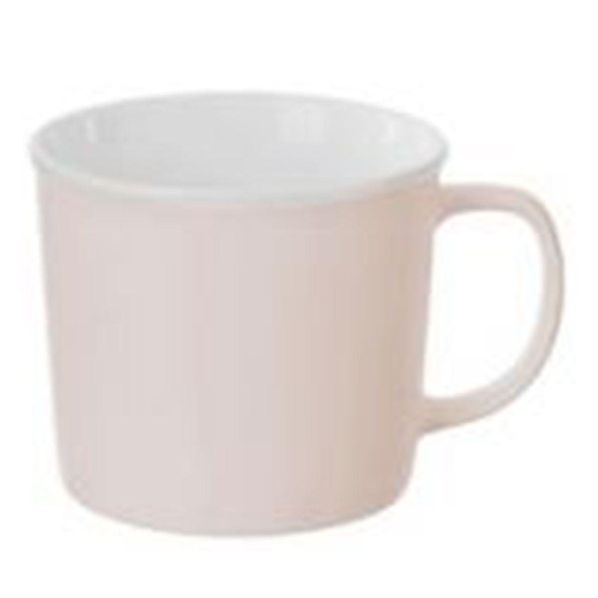 Voir la diapositive 2 : SECRET DE GOURMET Lot de 6 mugs en porcelaine  nature  38cl rose