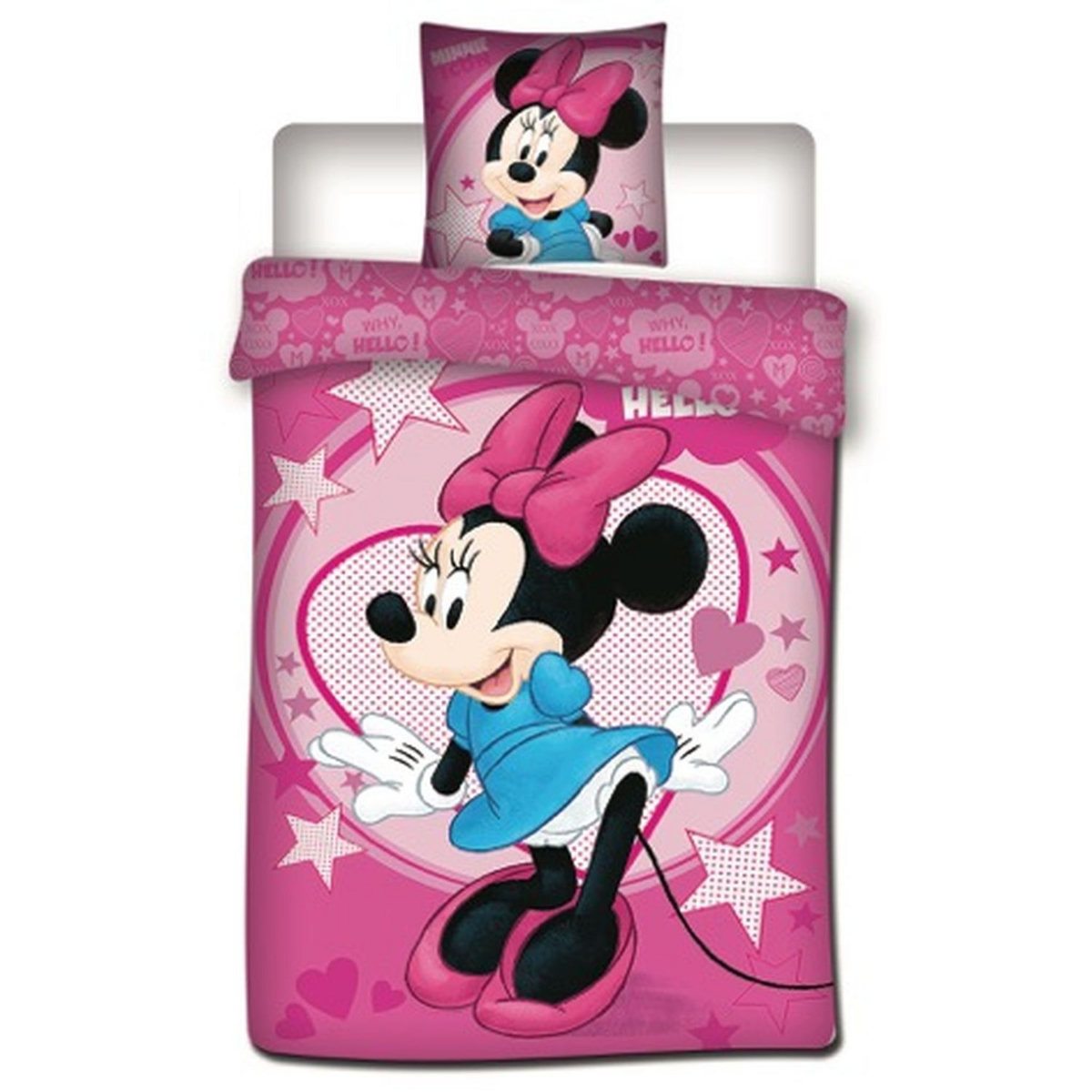 MINNIE Parure housse de couette enfant en microfibre MINNIE