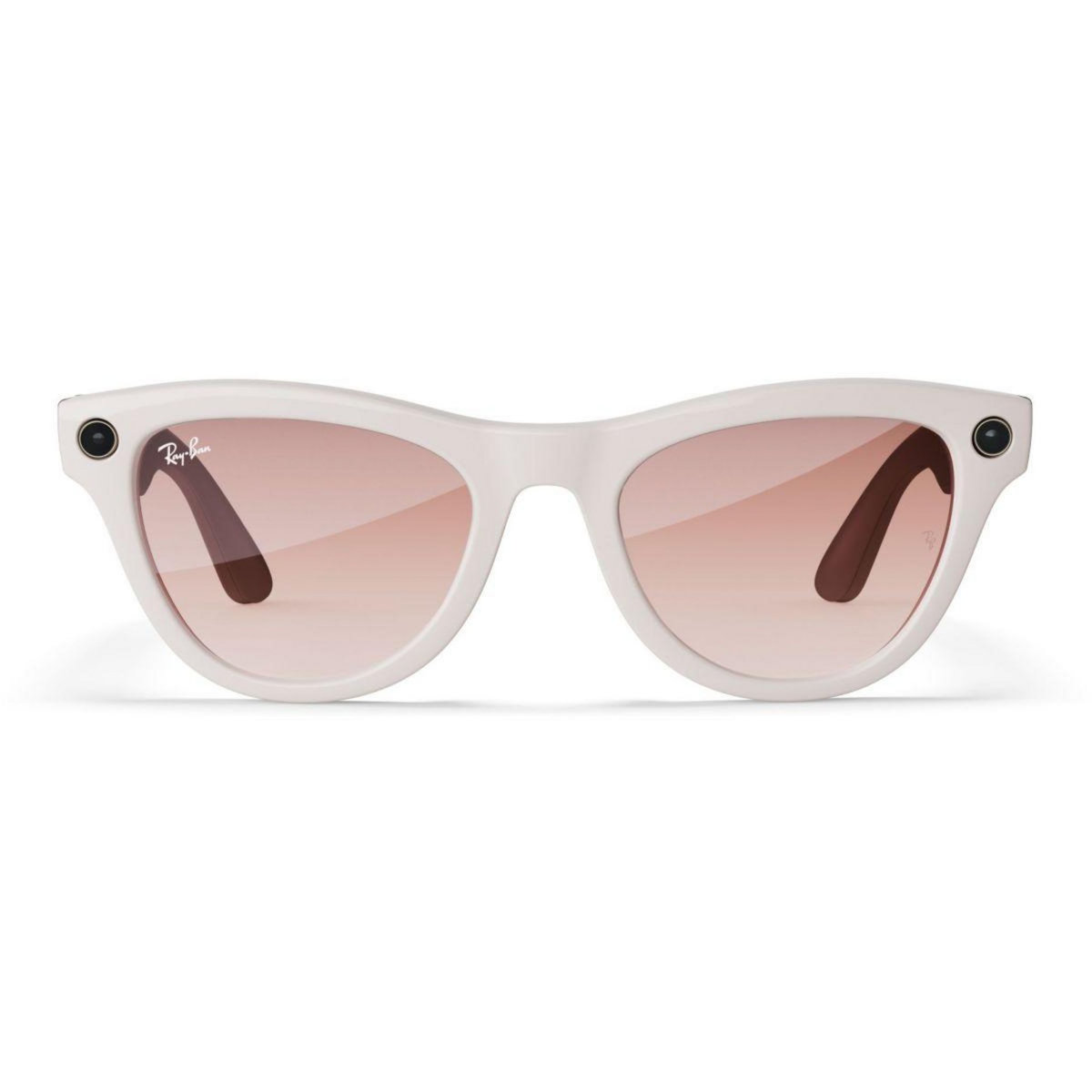 META Lunettes connectées Ray-Ban Skyler, Gris Poudré Brillant, Dégradé Rose Cannelle