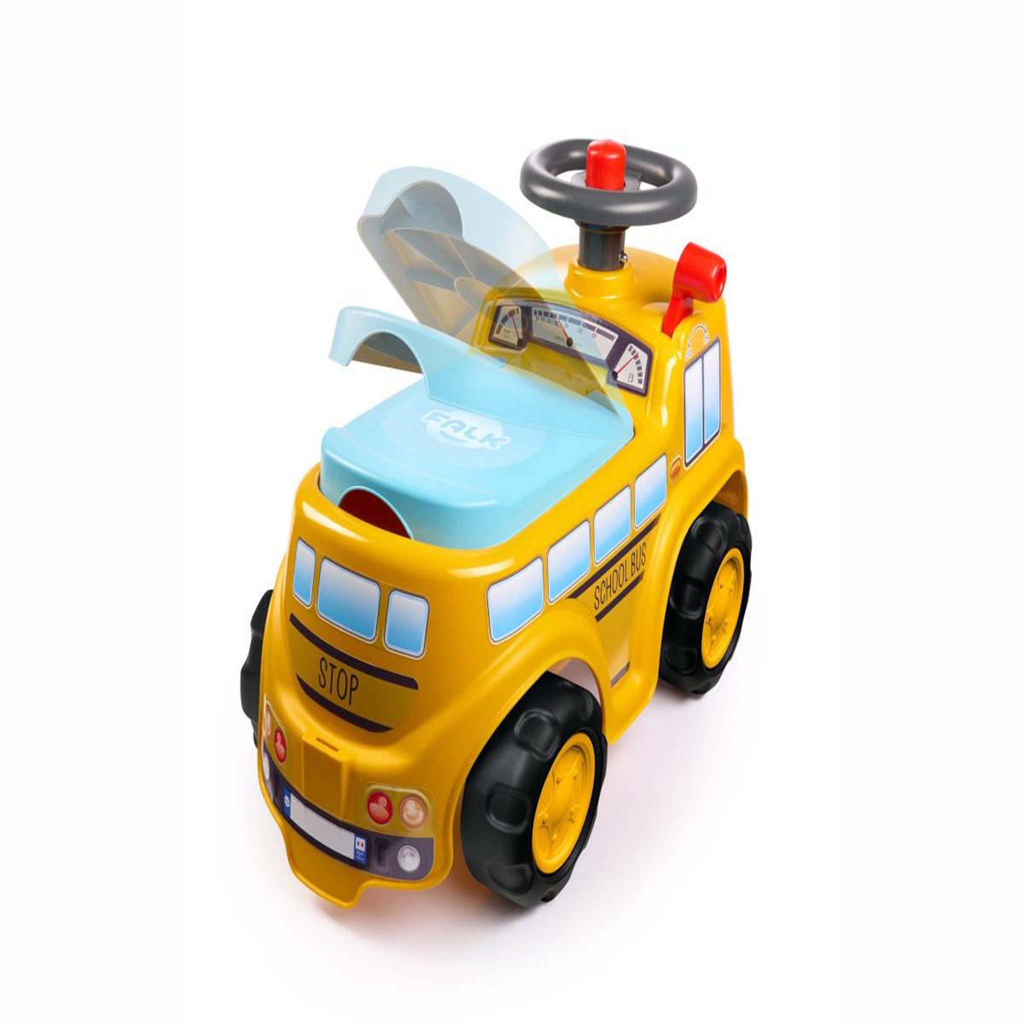 Voir la diapositive 2 : FALK Porteur enfant School Bus 1 à 3 ans - Falk