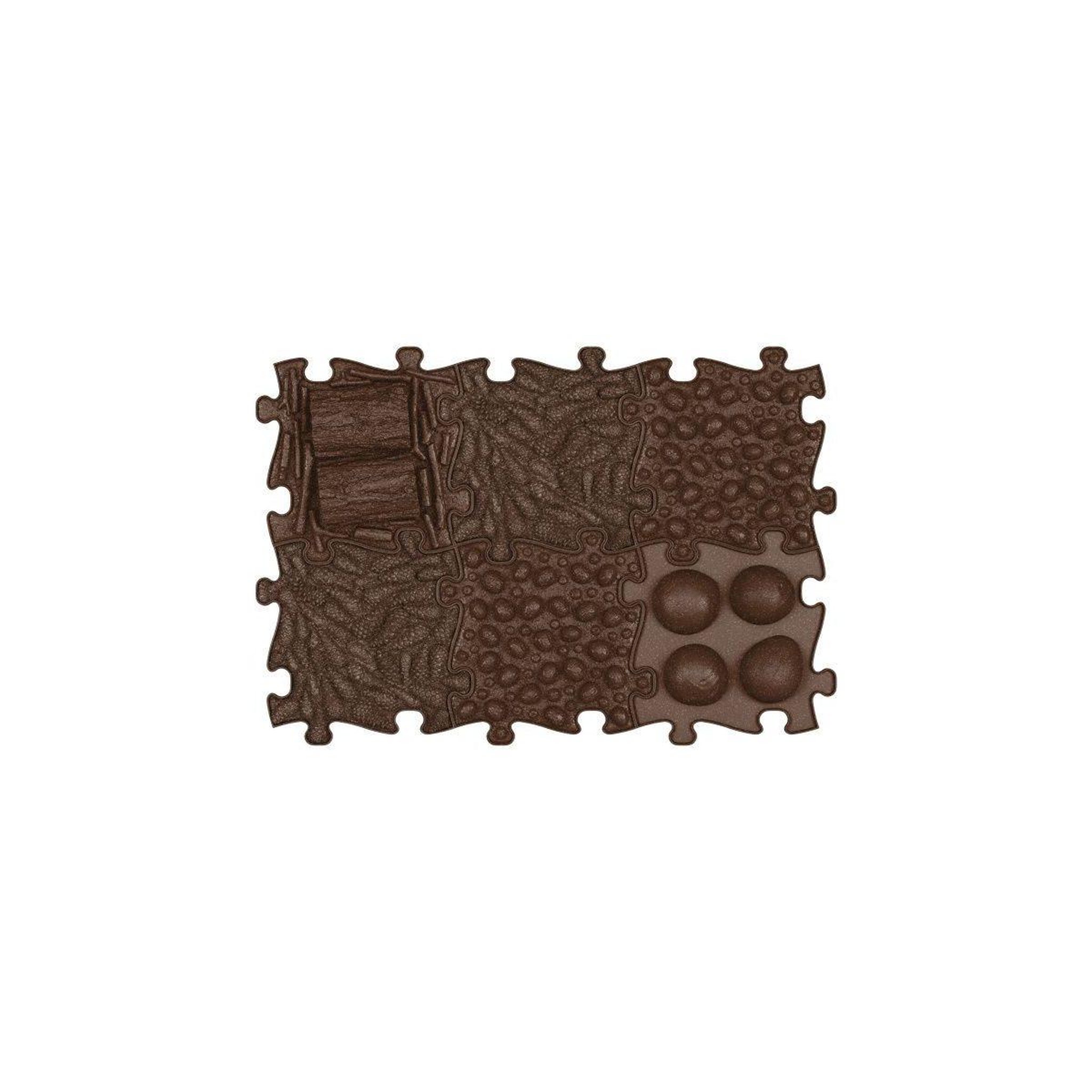 MUFFIK Tapis sensoriel  ensemble eco - 6 pièces, marron