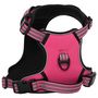 Voir la diapositive 2 : VIDAXL Harnais pour chien avec bandes reflechissantes reglables rose M