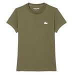 Lacoste T Shirt  Femme Lacoste TF9246. Coloris disponibles : Vert