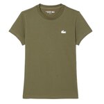 Lacoste T Shirt  Femme Lacoste TF9246. Coloris disponibles : Vert