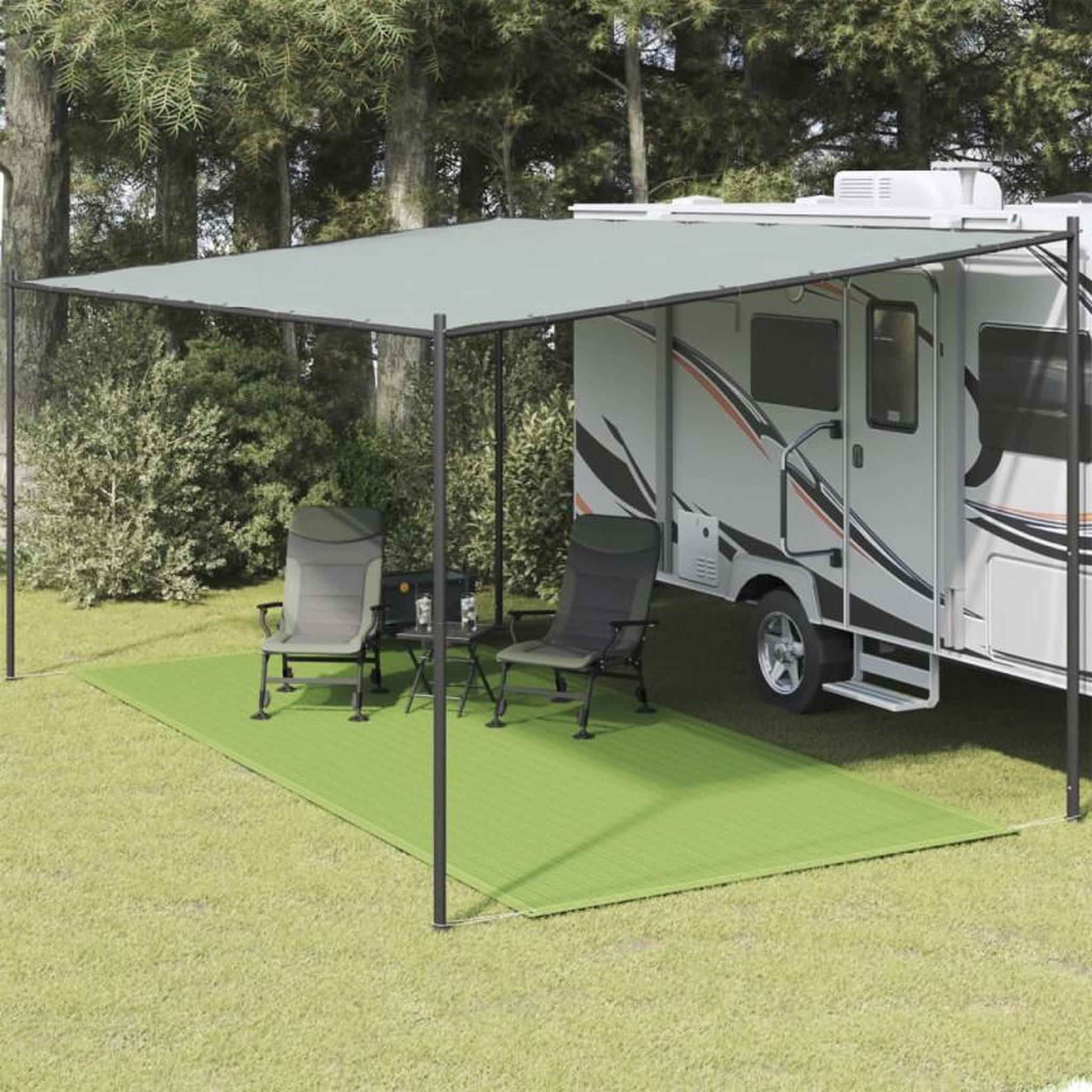 Voir la diapositive 1 : VIDAXL Tapis de tente vert clair 250x550 cm PEHD