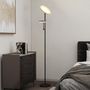 Voir la diapositive 2 : HOMCOM Lampadaire LED 42W dimmable 2700K-6500K 4 couleurs variation continue 4 modes scène télécommande noir
