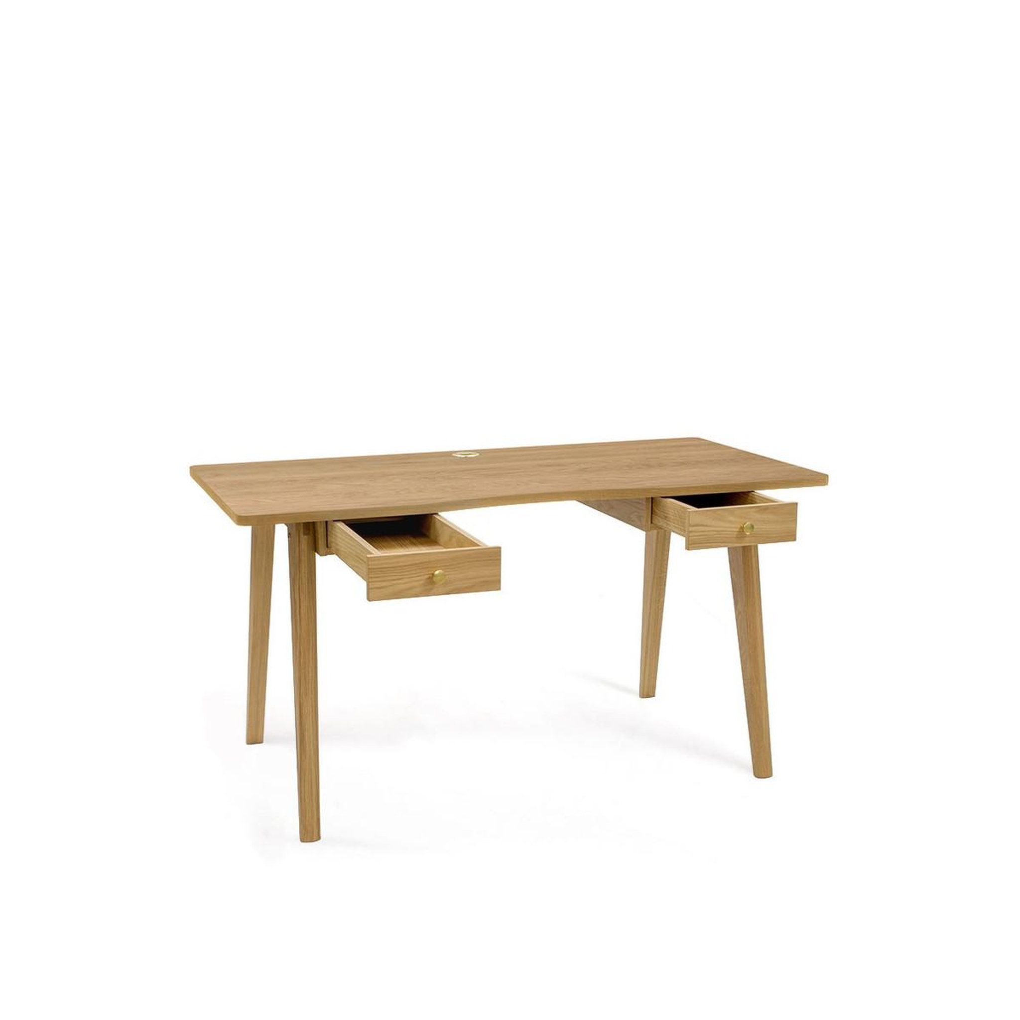 Voir la diapositive 3 : Paris Prix Bureau design 2 tiroirs  nice  140cm chêne