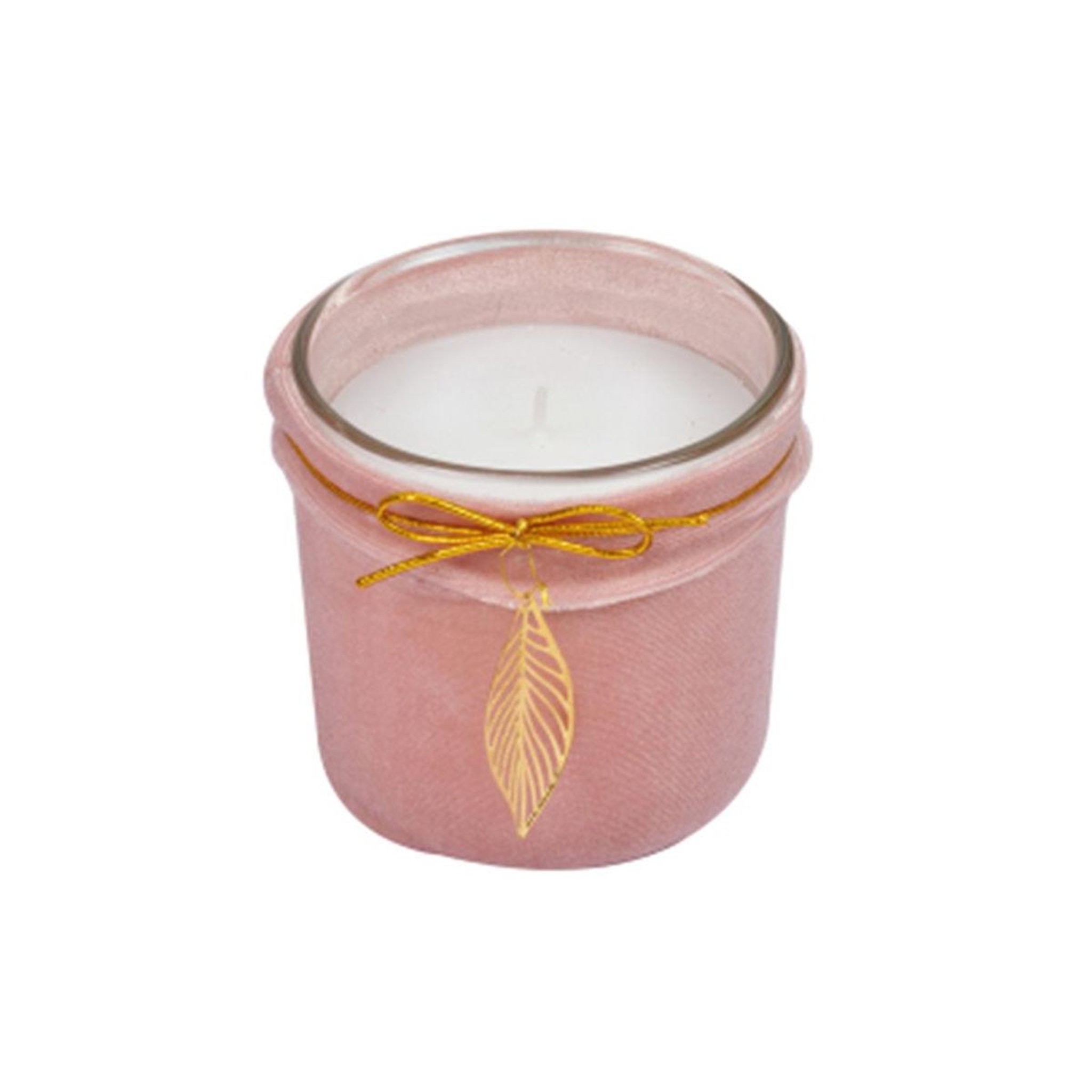 HOMEA Bougie parfumée velours  pendentif  10cm rose
