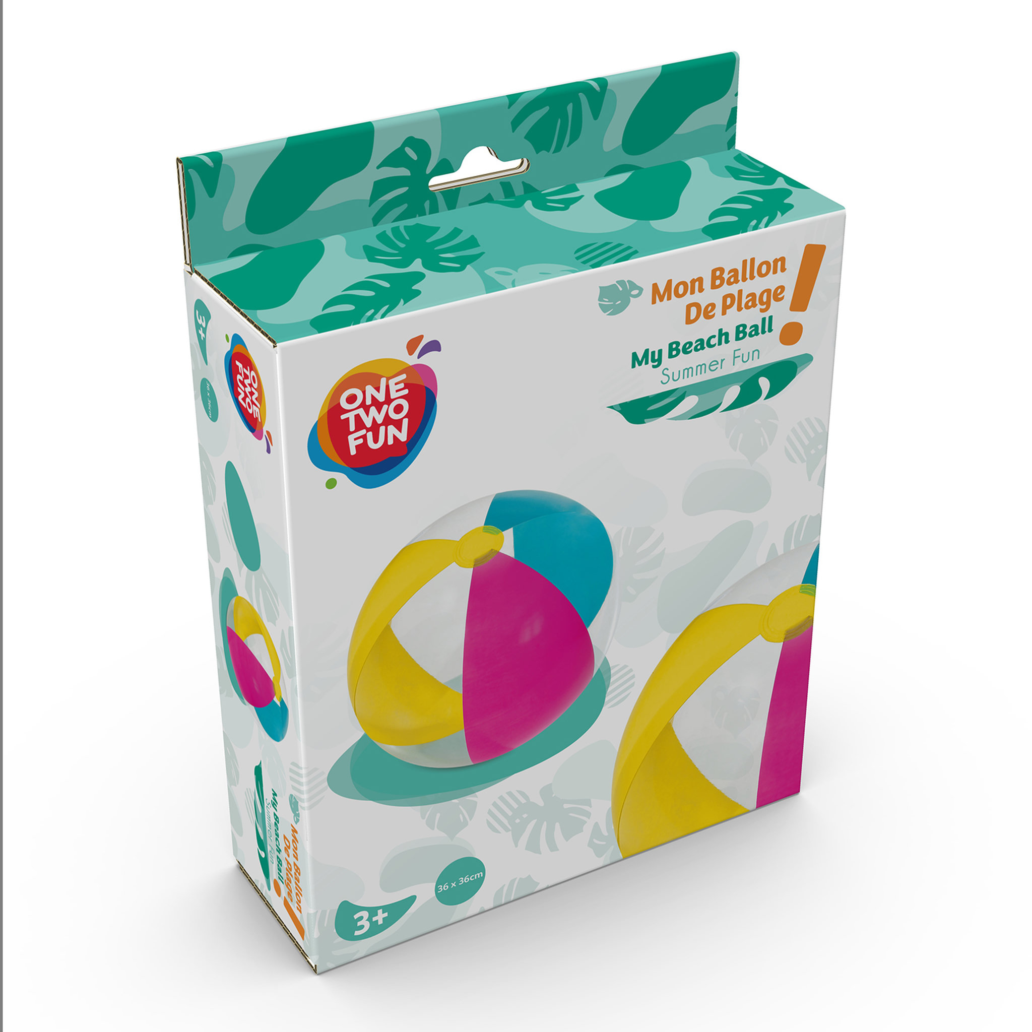 Voir la diapositive 2 : One Two Fun Ballon gonflable 36 cm