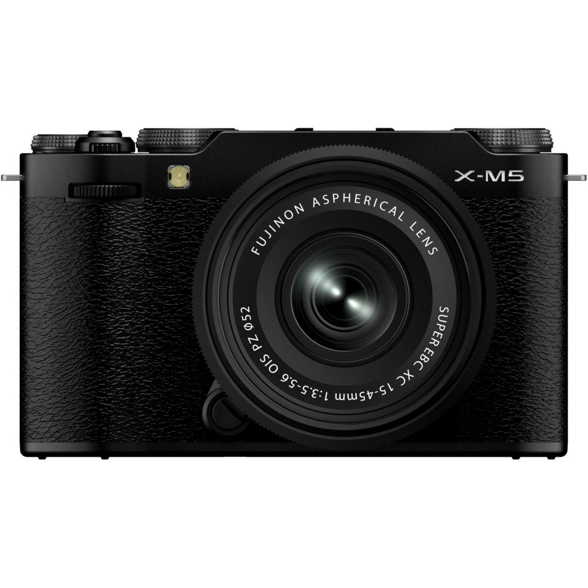 FUJIFILM Appareil photo Hybride Kit X-M5 Noir + XC15-45mm