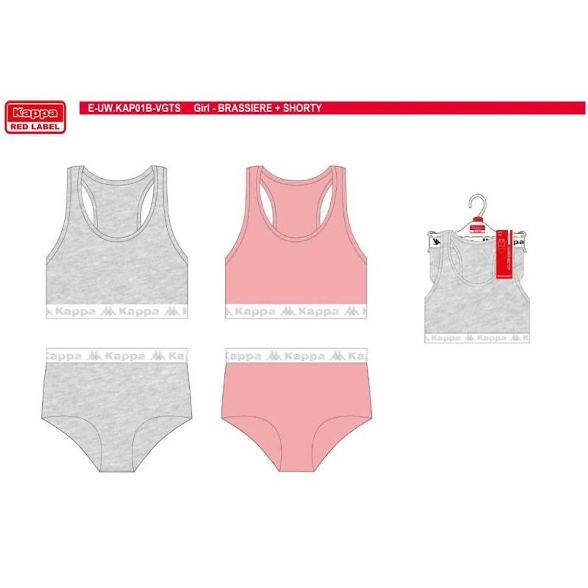KAPPA Ensemble Lingerie Fille KAPPA Lot de 2