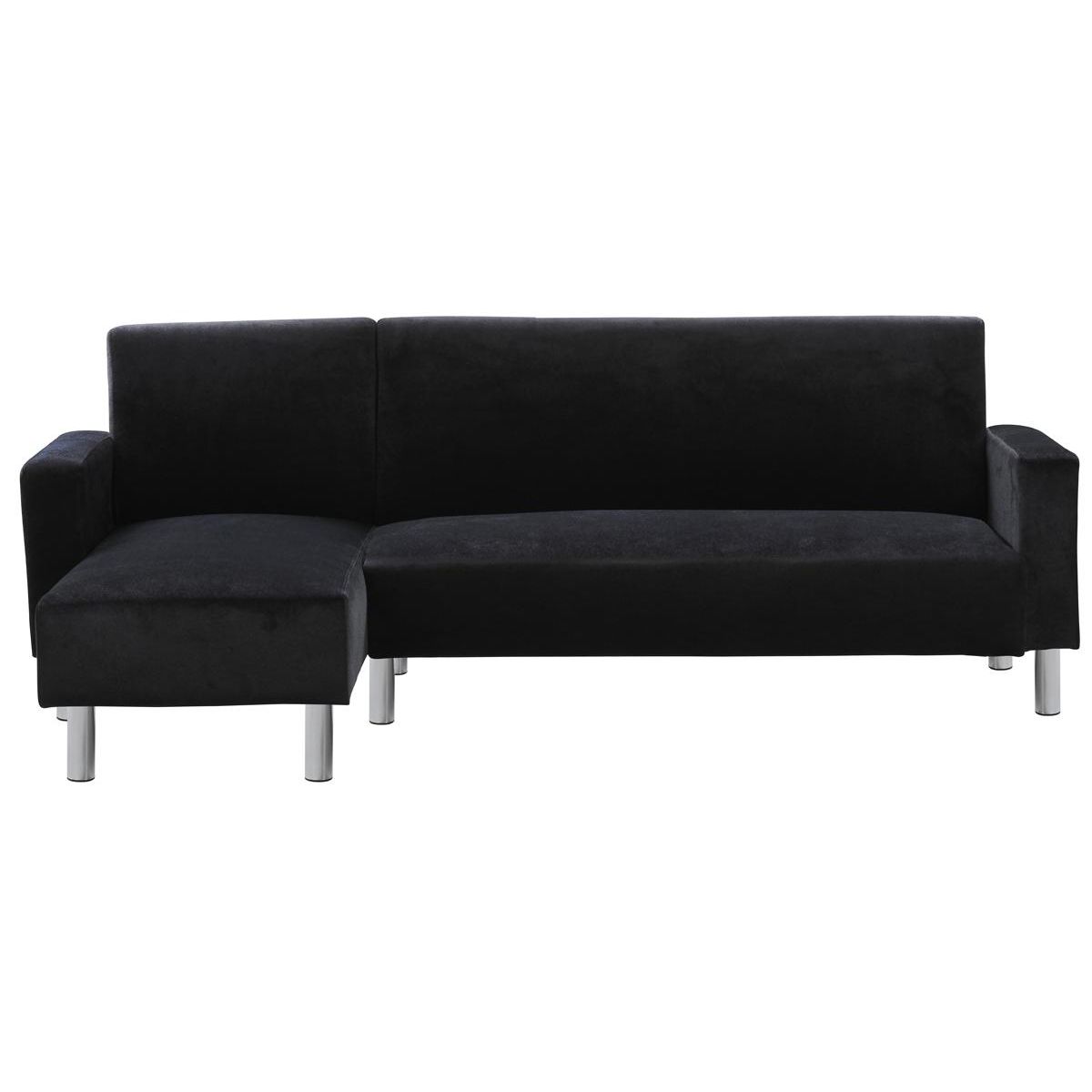 Habitat et Jardin Canapé d'angle tissu réversible  Rio  - 4 places - Gris anthracite