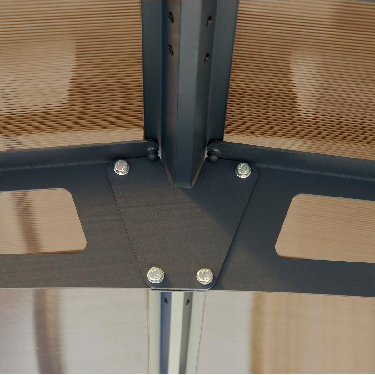 Canopia by PALRAM Carport Camping-Car Aluminium - Anthracite -40,3m² - ARCADIA ALPINE 6402