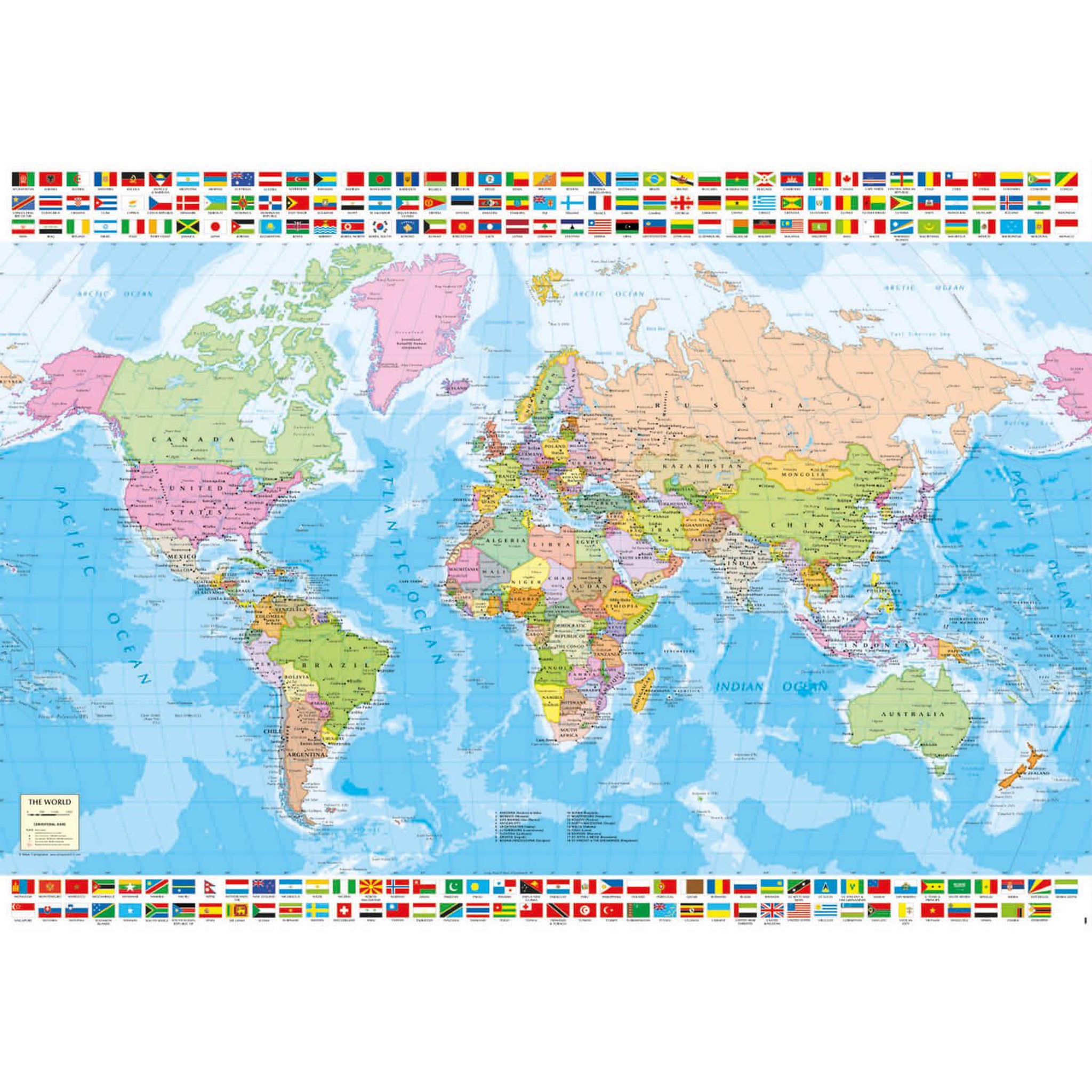 EDUCA Puzzle 1500 pièces : Carte politique