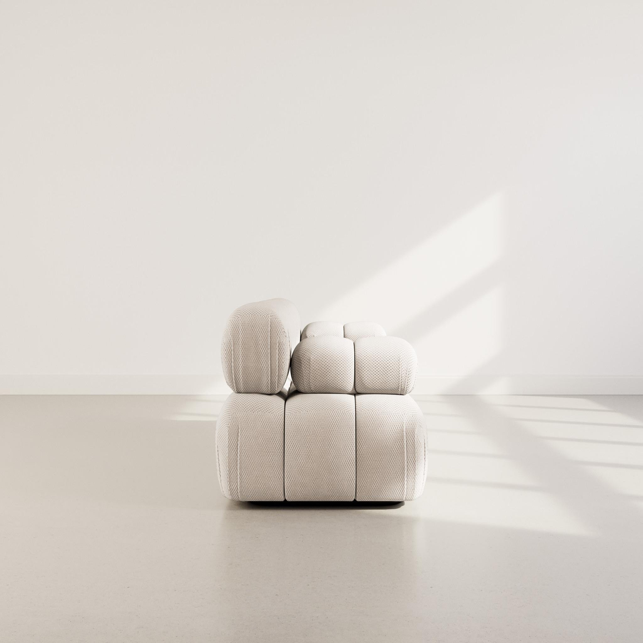 Voir la diapositive 6 : LISA DESIGN Ruby - canapé droit modulable 2 places en velours texturé