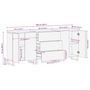 Voir la diapositive 6 : VIDAXL Buffets 3 pcs noir 60x33x75 cm bois massif de manguier