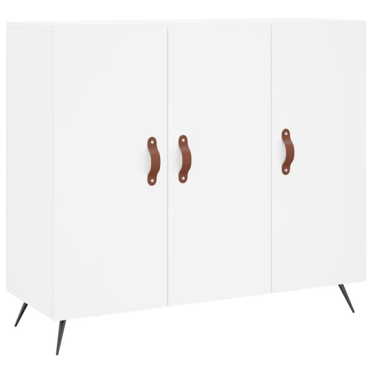 VIDAXL Buffet blanc 90x34x80 cm bois d'ingenierie