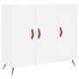 Voir la diapositive 2 : VIDAXL Buffet blanc 90x34x80 cm bois d'ingenierie