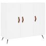 Voir la diapositive 2 : VIDAXL Buffet blanc 90x34x80 cm bois d'ingenierie