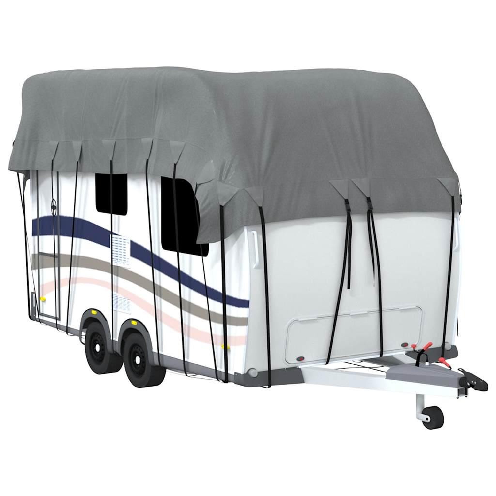 Voir la diapositive 2 : VIDAXL Housse de toit de caravane gris tissu non tisse